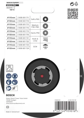 Bosch PRO bagskive X-Lock 125 mm.