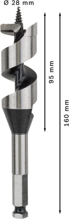 Bosch PRO træborehoved 28 mm til dyb træboring.