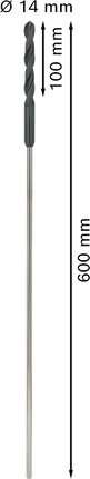 Bosch PRO Træ HSS installationsbor 14x600 mm.