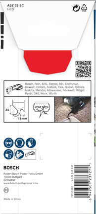 Bosch PRO ASZ 32 SC multiværktøjsklinge 24×11 mm.