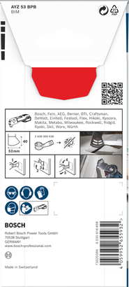 Bosch PRO AYZ 53 BPB multiværktøjsklinge 53×40 mm.