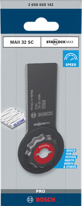 Bosch MAII 32 SC StarlockMax multiværktøjsklinge 32×55 mm.