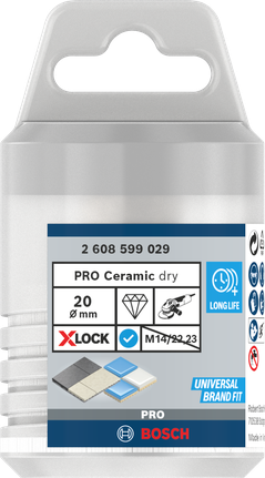 Bosch PRO Keramisk tørkerneskærer 20×35 mm X-Lock.