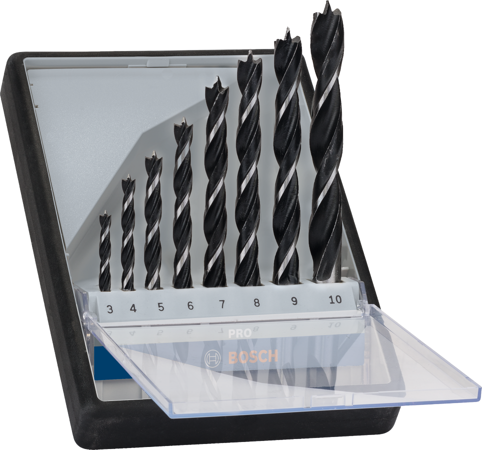 Bosch PRO træboresæt med 8 dele.