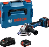 Bosch 18V batteridrevet vinkelslibersæt.