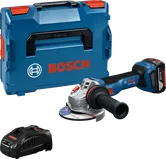 Bosch 18V batteridrevet vinkelslibersæt.