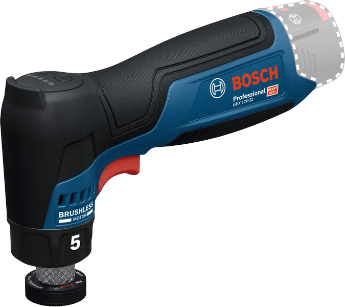 Bosch GEX 12V-32 batteridrevet excentersliber.