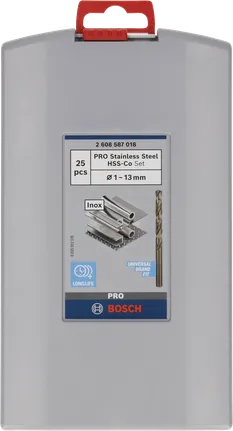 Bosch PRO HSS-Co boresæt, 1–13 mm.