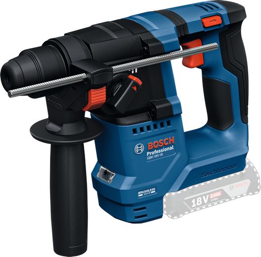 Bosch GBH 18V-18 borehammer med sidehåndtag.
