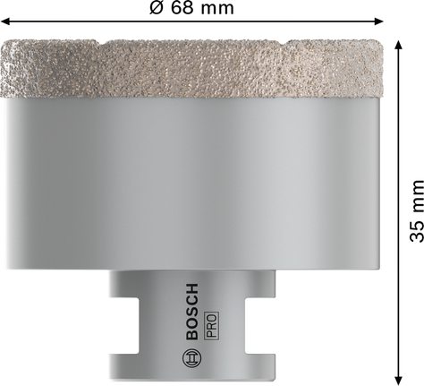 Bosch PRO keramisk tørkerneskærer 68 mm diameter.