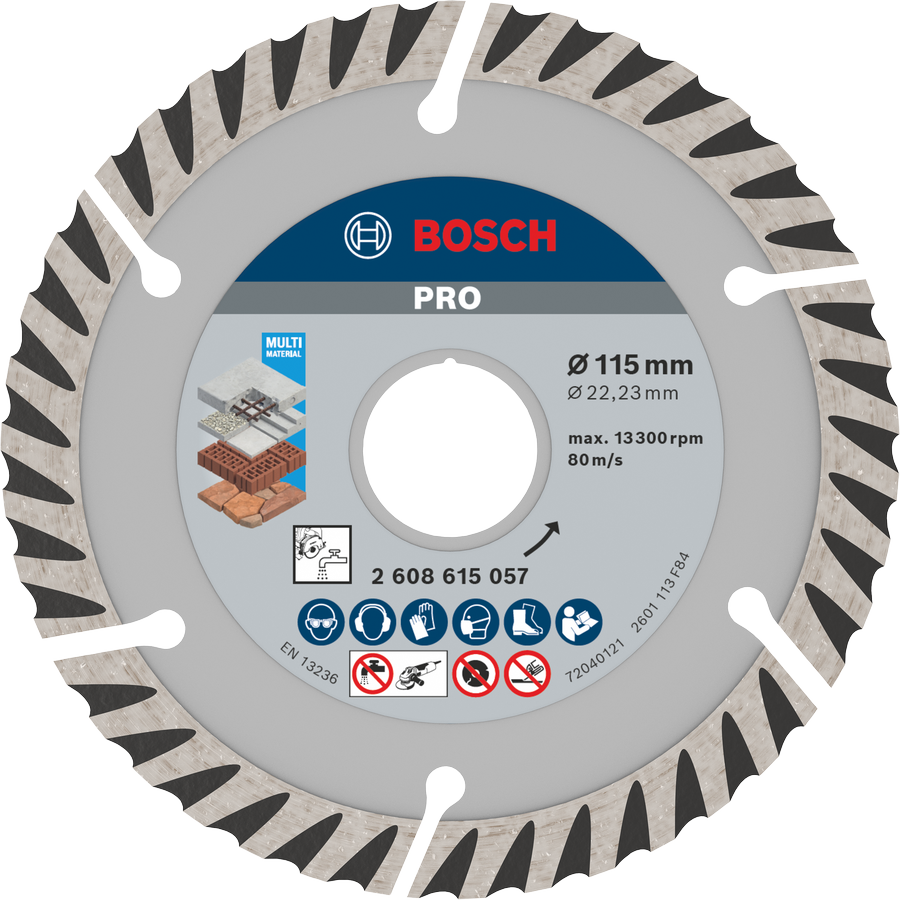 Bosch PRO Multi Material diamantskæreskive 115 mm.