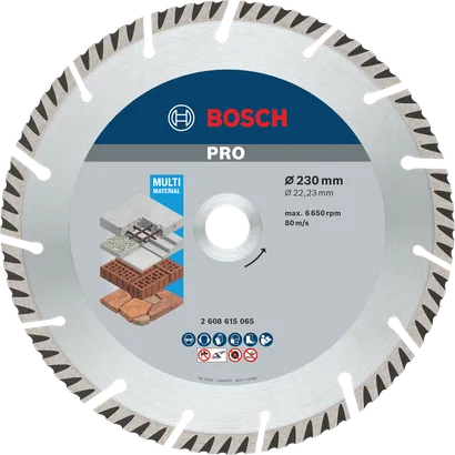 Bosch PRO Multi Material diamantskive, 230 mm til skæring.