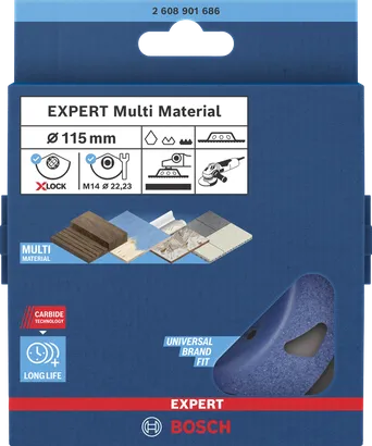 Bosch hårdmetalslibehoved 115 mm.