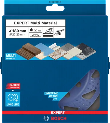 Bosch EXPERT Multi Material hårdmetalslibehoved 180 mm.