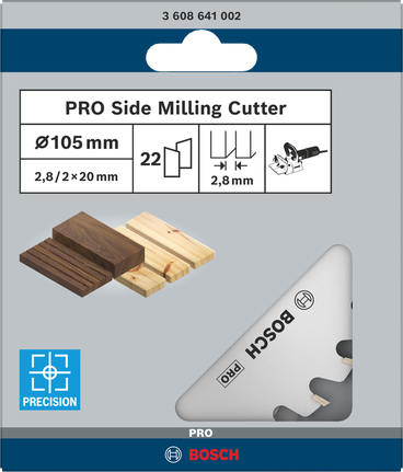 Bosch PRO sidefræser 105×20×2,8 mm 22 tænder.