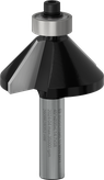 Bosch PRO fræserbit, fase 45 grader, skaft 8 mm.