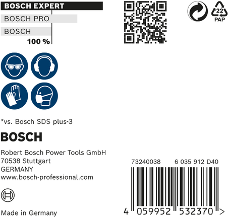 Bosch EXPERT SDS plus-7X hammerbor 6,5 x 150 x 215 mm 10 stk.