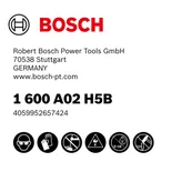 Bosch værktøjssæt etiket.