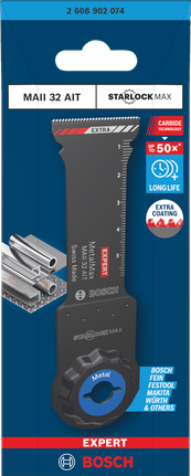 Bosch Expert MAII 32 AIT MetalMax dykblad 32×70 mm.