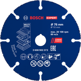 Bosch EXPERT Multimateriale Hårdmetalskæreskive 76 mm.