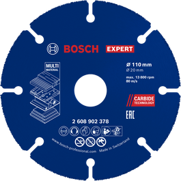 Bosch EXPERT skæreskive i hårdmetal til flere materialer, 110 mm.