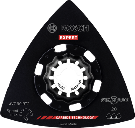 Bosch EXPERT AVZ 90 RT2 hårdmetalslibeplade, 90 mm.