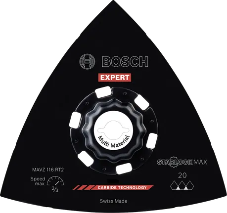 Bosch EXPERT MAVZ 116 RT2 hårdmetalslibeplade, 116 mm.