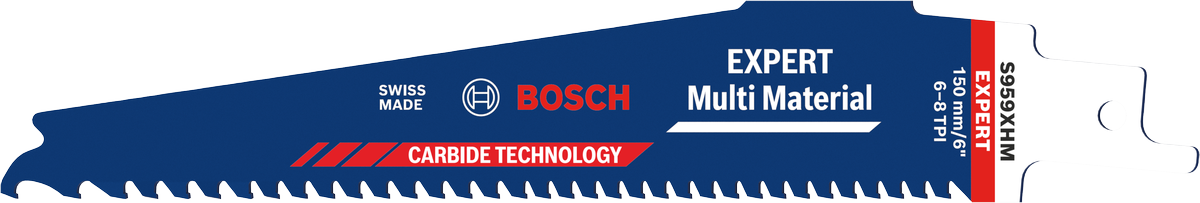 Bosch EXPERT Multi Material S959XHM-klinge med hårdmetalfortænder.