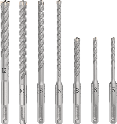 Bosch PRO SDS plus-5X hammerboresæt med 7 dele.