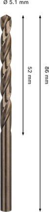 Bosch PRO HSS-Co spiralbor 5,1x52x86 mm.