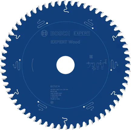 Bosch EXPERT trærundsavklinge, 216 mm T60 ATB.