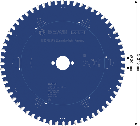 Bosch EXPERT Sandwichpanel rundsavklinge 270 mm.
