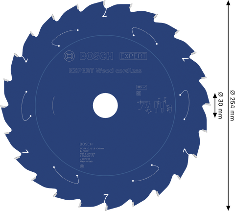 Bosch EXPERT Wood akku-rundsavklinge 254 mm.
