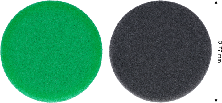 Bosch polersvampesæt 77 mm finish og skæring.