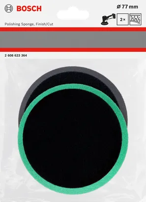 Bosch 77 mm polersvampesæt 2 stk.