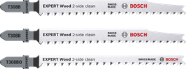 Bosch EXPERT Wood stiksavklingesæt til 2 sider, 3 dele.