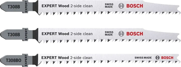 Bosch EXPERT Wood stiksavklingesæt til 2 sider, 3 dele.