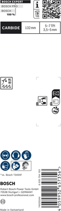 Bosch EXPERT Multi Material T367XHM stiksavklinge, hårdmetalbelagt.
