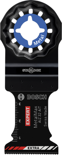 Bosch EXPERT MetalMax AIZ 32 AIT multiværktøjsklinge i hårdmetal.