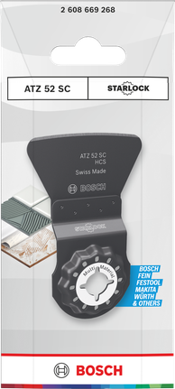 Bosch multimaterialeskæreklinge Starlock 52×26 mm.