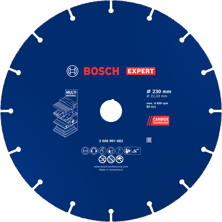 Bosch EXPERT Multi Material hårdmetalskæreskive, 230 mm.