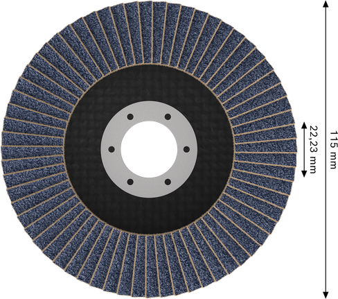Bosch X451 Lamelskive G60, 115 mm til metalslibning.