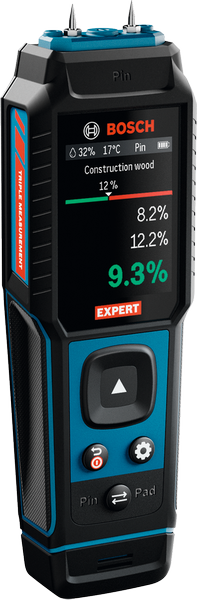Bosch EXMM3-17 materialefugtighedsmåler med digitalt display.