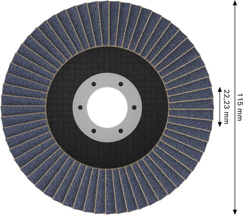 Bosch X451 Lamellskive G40, 115 mm til metalslibning.