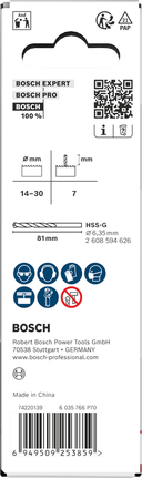 Bosch centerbor og centreringsbor til hulsav 14-30 mm.