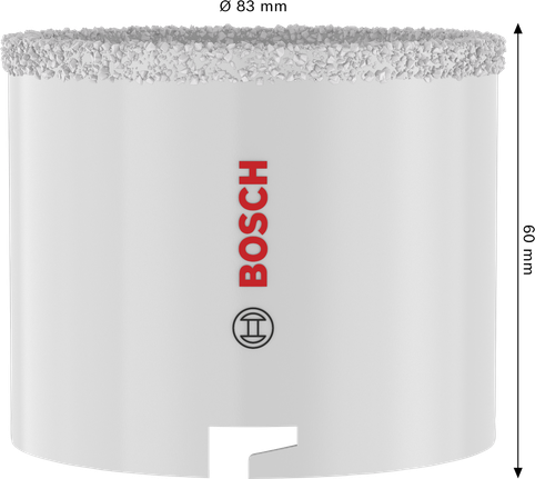 Bosch 83 mm hulsav til mursten og bløde fliser.