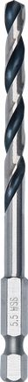 Bosch Metal HSS spiralbor 5,5 mm sekskantskaft.
