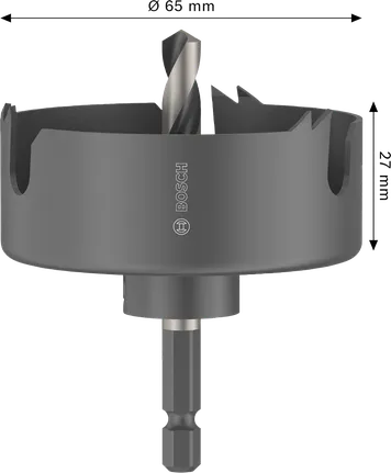 Bosch træ- og gipsvægshulsav 65 x 25 mm.