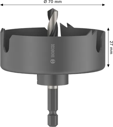 Bosch 70 mm hulsav til træ og gipsvæg.