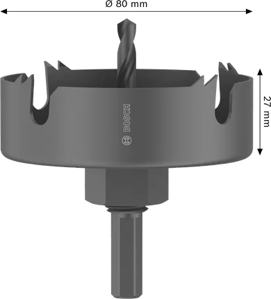Bosch træ- og gipsvægshulsav 80 x 25 mm.